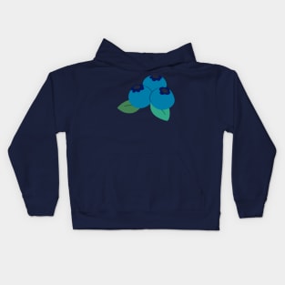 Simple Blueberries Kids Hoodie